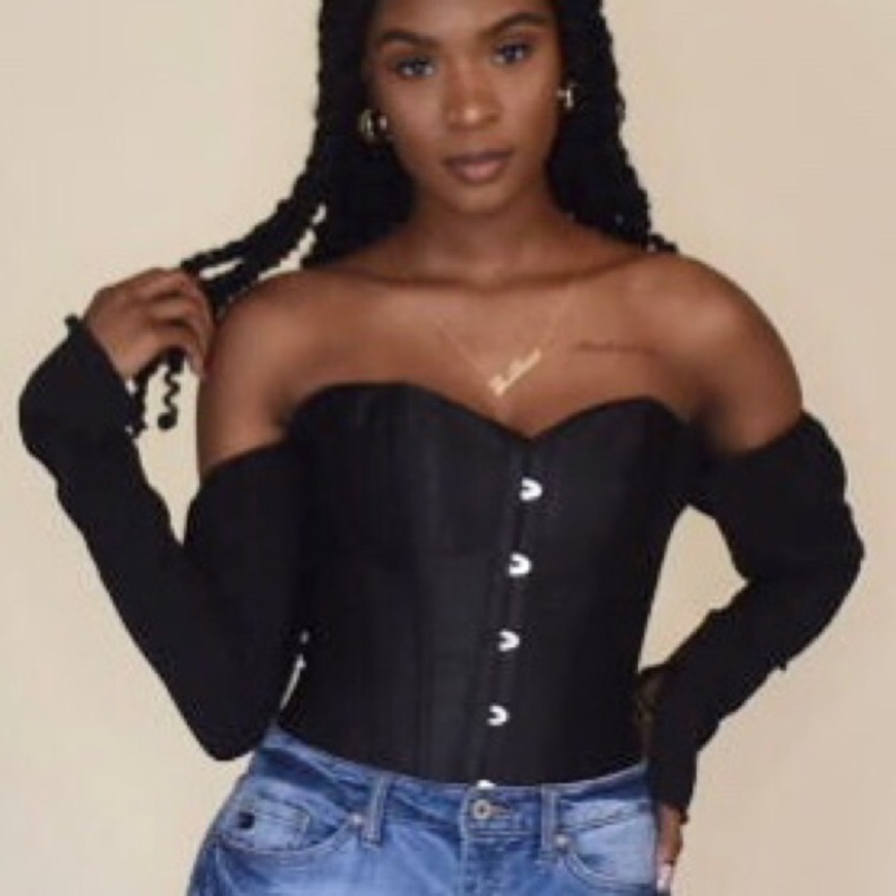 Black corset top
